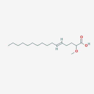 molecular formula C17H32O3 B1260529 (E)-2-methoxyhexadec-5-enoic acid 