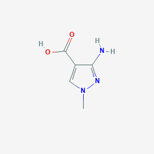 molecular formula C5H7N3O2 B126053 3-氨基-1-甲基-1H-吡唑-4-羧酸 CAS No. 151733-97-0