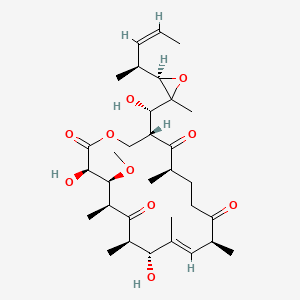 (3R,4S,5S,7R,8R,9E,11S,15R,17R)-3,8-Dihydroxy-17-[(S)-hydroxy-[(3R)-2-methyl-3-[(Z,2S)-pent-3-en-2-yl]oxiran-2-yl]methyl]-4-methoxy-5,7,9,11,15-pentamethyl-1-oxacyclooctadec-9-ene-2,6,12,16-tetrone