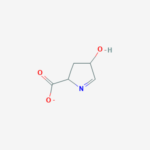 molecular formula C5H6NO3- B1260533 1-Pyrroline-3-hydroxy-5-carboxylate 