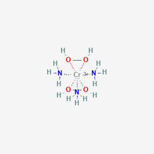 molecular formula CrH13N3O4+3 B1260538 Triamminediperoxidochromium 