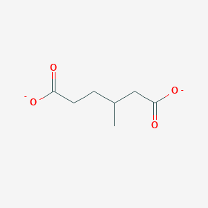 molecular formula C7H10O4-2 B1260543 3-Methyladipate(2-) 