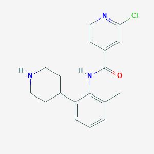 2-Chloro-N-[2-methyl-6-(piperidin-4-yl)phenyl]pyridine-4-carboxamide