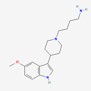 4-[4-(5-Methoxy-1H-indol-3-yl)piperidin-1-yl]butan-1-amine