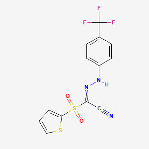 Acetonitrile, (2-thienylsulfonyl)[[4-(trifluoromethyl)phenyl]hydrazono]-