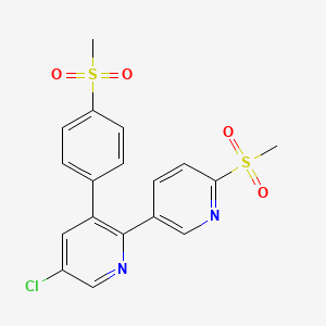 5-Chloro-6'-(methanesulfonyl)-3-[4-(methanesulfonyl)phenyl]-2,3'-bipyridine