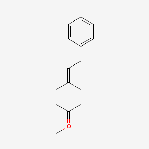 (E)-Methyl[(4E)-4-(2-phenylethylidene)cyclohexa-2,5-dien-1-ylidene]oxidanium