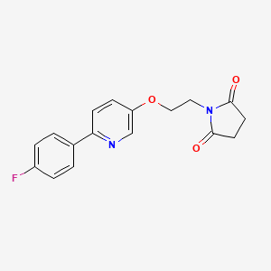 1-(2-{[6-(4-Fluorophenyl)pyridin-3-yl]oxy}ethyl)pyrrolidine-2,5-dione