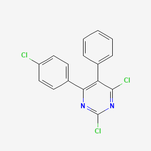 Pyrimidine, 2,4-dichloro-6-(4-chlorophenyl)-5-phenyl-