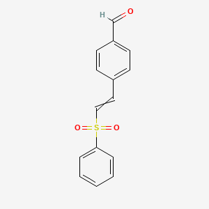 4-[2-(Benzenesulfonyl)ethenyl]benzaldehyde