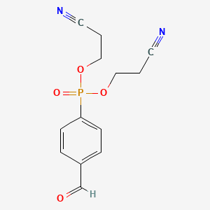 Bis(2-cyanoethyl) (4-formylphenyl)phosphonate