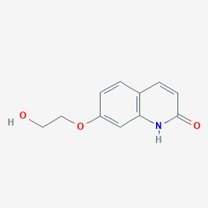 molecular formula C11H11NO3 B12605688 7-(2-hydroxyethoxy)-1H-quinolin-2-one CAS No. 877969-59-0