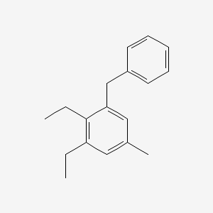 1-Benzyl-2,3-diethyl-5-methylbenzene