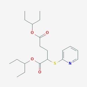 Dipentan-3-yl 2-[(pyridin-2-yl)sulfanyl]pentanedioate