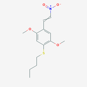 1-(Butylsulfanyl)-2,5-dimethoxy-4-(2-nitroethenyl)benzene