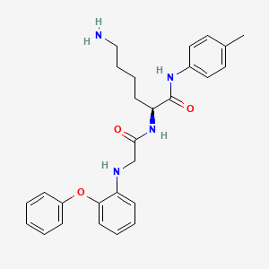 N-(2-Phenoxyphenyl)glycyl-N-(4-methylphenyl)-L-lysinamide