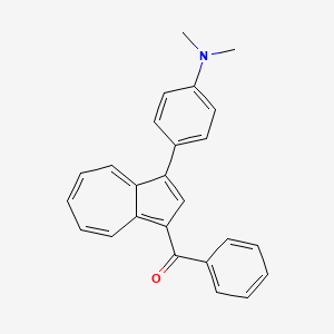 molecular formula C25H21NO B12605726 {3-[4-(Dimethylamino)phenyl]azulen-1-yl}(phenyl)methanone CAS No. 916584-43-5