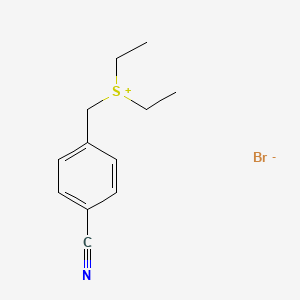 [(4-Cyanophenyl)methyl](diethyl)sulfanium bromide