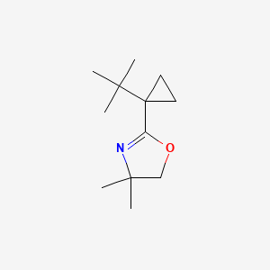 molecular formula C12H21NO B12605775 2-(1-tert-Butylcyclopropyl)-4,4-dimethyl-4,5-dihydro-1,3-oxazole CAS No. 918522-86-8