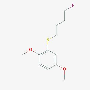 Benzene, 2-[(4-fluorobutyl)thio]-1,4-dimethoxy-