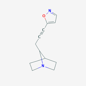 1-Azabicyclo[2.2.1]heptane, 7-[3-(5-isoxazolyl)-2-propynyl]-