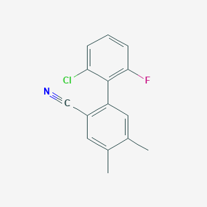 2'-Chloro-6'-fluoro-4,5-dimethyl[1,1'-biphenyl]-2-carbonitrile