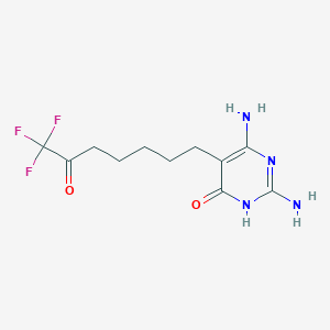 2,6-Diamino-5-(7,7,7-trifluoro-6-oxoheptyl)pyrimidin-4(1H)-one