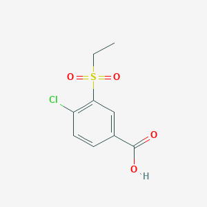 molecular formula C9H9ClO4S B12605892 4-Chloro-3-(ethanesulfonyl)benzoic acid CAS No. 651058-93-4