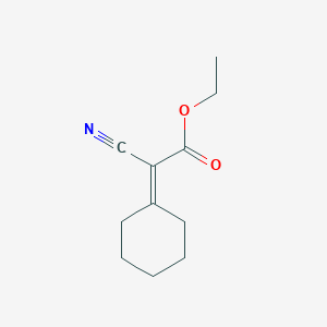 molecular formula C11H15NO2 B126059 2-氰基-2-环己叉亚甲基乙酸乙酯 CAS No. 6802-76-2