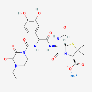 molecular formula C24H27N6NaO10S B1260592 Fomidacillin sodium 
