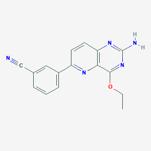 3-(2-Amino-4-ethoxypyrido[3,2-d]pyrimidin-6-yl)benzonitrile