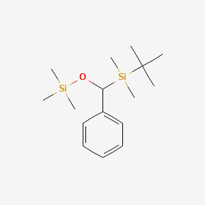 tert-Butyl(dimethyl){phenyl[(trimethylsilyl)oxy]methyl}silane