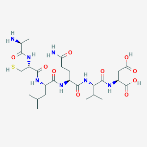 L-Alanyl-L-cysteinyl-L-leucyl-L-glutaminyl-L-valyl-L-aspartic acid