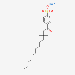 4-(3,3-Dimethyl-1-oxotridecyl)benzenesulfonic acid