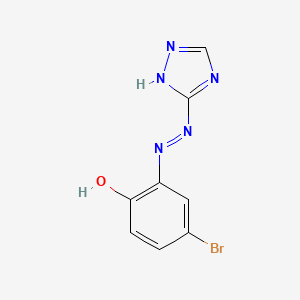 4-Bromo-6-[2-(1H-1,2,4-triazol-5-yl)hydrazinylidene]cyclohexa-2,4-dien-1-one