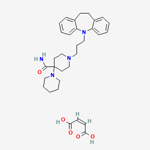 molecular formula C32H42N4O5 B1260600 卡比普明马来酸盐 CAS No. 100482-23-3