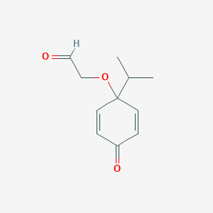 molecular formula C11H14O3 B12606012 4-Isopropyl-4-(2-oxoethoxy)-2,5-cyclohexadiene-1-one CAS No. 881181-47-1