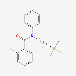 Benzamide, 2-iodo-N-phenyl-N-[(trimethylsilyl)ethynyl]-