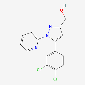 [5-(3,4-Dichlorophenyl)-1-(pyridin-2-yl)-1H-pyrazol-3-yl]methanol