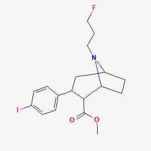 molecular formula C18H23FINO2 B1260611 123I-FP-CIT; 123I-Ioflupane; DaTSCAN; Ioflupane (123I);V 09AB03 