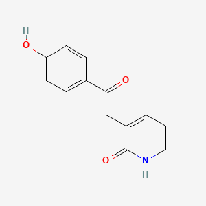 molecular formula C13H13NO3 B1260614 3-(2-(4-Hydroxyphenyl)-2-oxoethyl)-5,6-dihydropyridin-2(1h)-one 