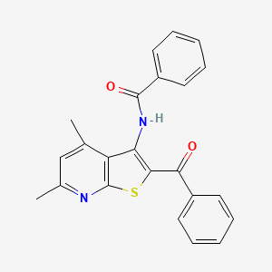 N-(2-Benzoyl-4,6-dimethylthieno[2,3-b]pyridin-3-yl)benzamide