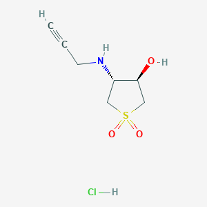 trans-1,1-Dioxo-4-prop-2-ynylamino-tetrahydrothiophen-3-OL hydrochloride