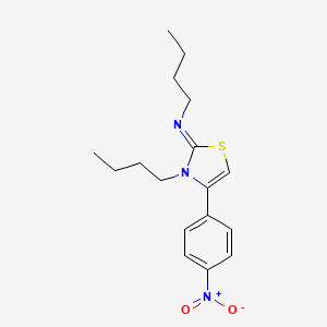 (2Z)-N,3-Dibutyl-4-(4-nitrophenyl)-1,3-thiazol-2(3H)-imine