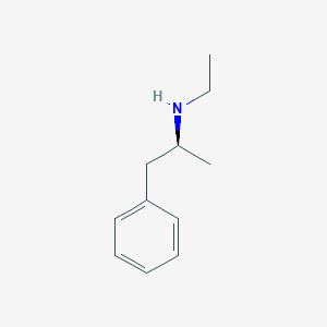 molecular formula C11H17N B1260639 Benzeneethanamine, N-ethyl-alpha-methyl-, (S)- CAS No. 33817-11-7