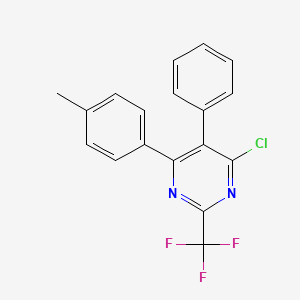 Pyrimidine, 4-chloro-6-(4-methylphenyl)-5-phenyl-2-(trifluoromethyl)-