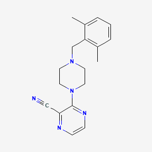 3-{4-[(2,6-Dimethylphenyl)methyl]piperazin-1-yl}pyrazine-2-carbonitrile