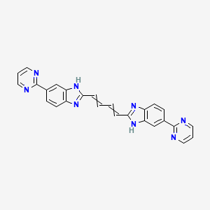 6-pyrimidin-2-yl-2-[4-(6-pyrimidin-2-yl-1H-benzimidazol-2-yl)buta-1,3-dienyl]-1H-benzimidazole