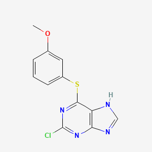 2-chloro-6-(3-methoxyphenyl)sulfanyl-7H-purine