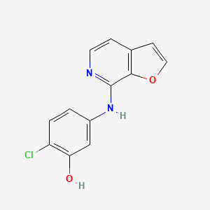 2-Chloro-5-[(furo[2,3-c]pyridin-7-yl)amino]phenol